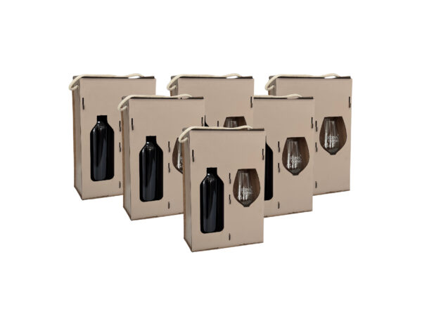 Packaging 1 Copa 1 Botella MDF